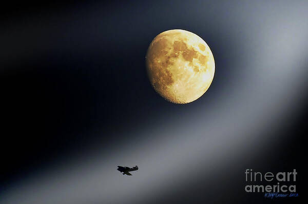Moon Art Print featuring the photograph Fly Me To The Moon by Pat Davidson