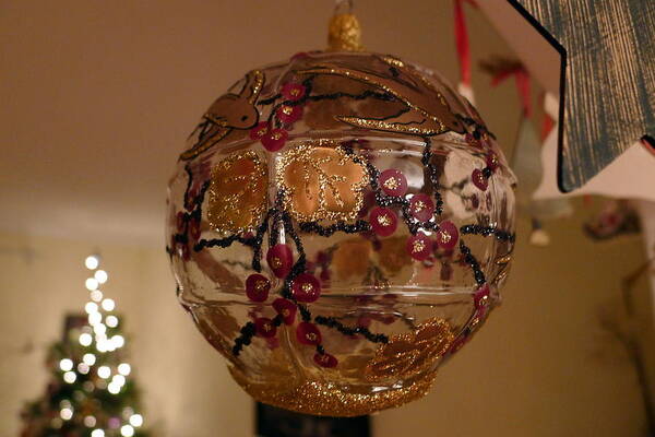 Glass Art Print featuring the photograph Glass Bauble by Richard Reeve