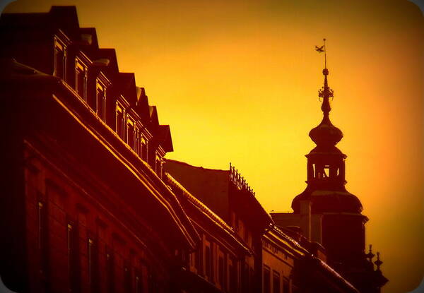 Krakow Art Print featuring the photograph Glowing Balustrades by Lee Versluis