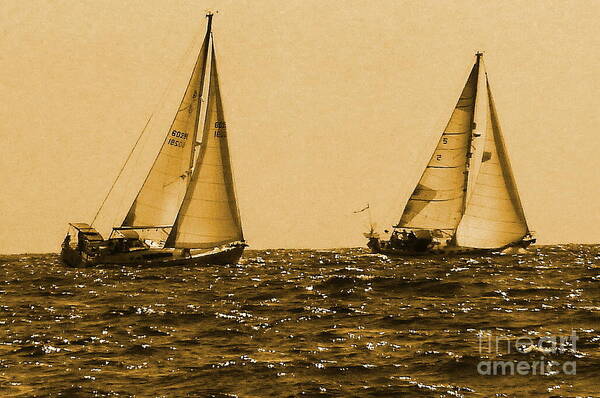 Travel Art Print featuring the photograph Golden Sails by Anna Duyunova