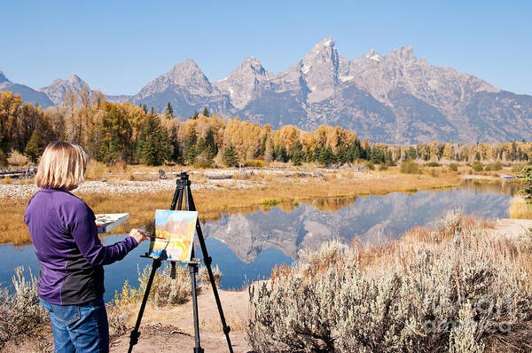 Wyoming Art Print featuring the photograph Great Workplace by Bob and Nancy Kendrick