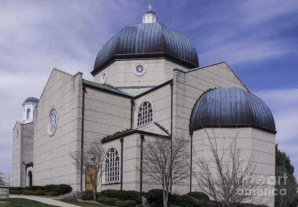 Greek Orthodox Church Art Print featuring the photograph Greek Orthodox Church Greenville SC by David Waldrop