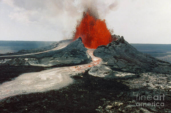 1984 Art Print featuring the photograph Hawaii: Volcanos, 1984 by Granger