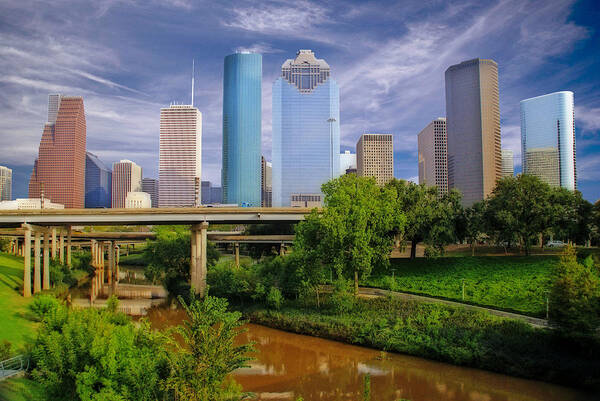 City Art Print featuring the photograph Houston by Rod Jones