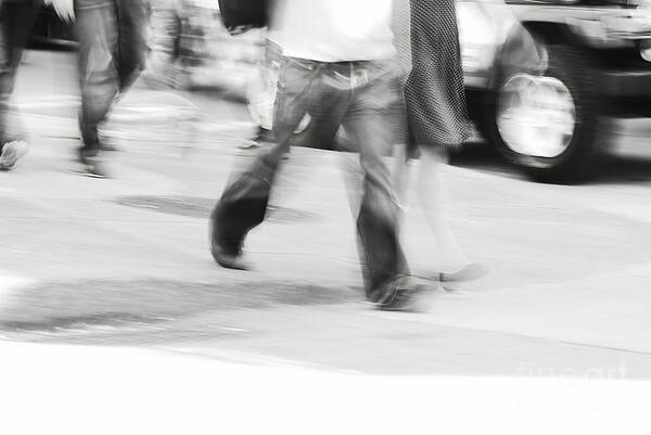 Street Photography Art Print featuring the photograph Hurry Up by Aimelle Ml