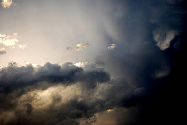 Sunset Art Print featuring the photograph In the Midst of the Clouds by Kathy Sampson