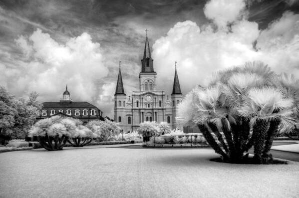 Jackson Square Art Print featuring the photograph Jackson Square IR by Ellis C Baldwin