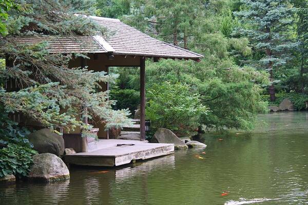 Nature Art Print featuring the photograph Japanese Tea House by Bruce Bley