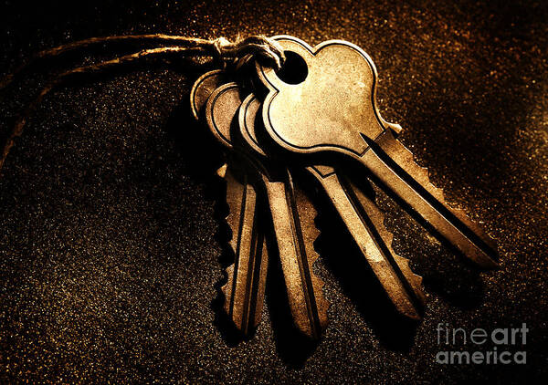 Key Art Print featuring the photograph key by HD Connelly