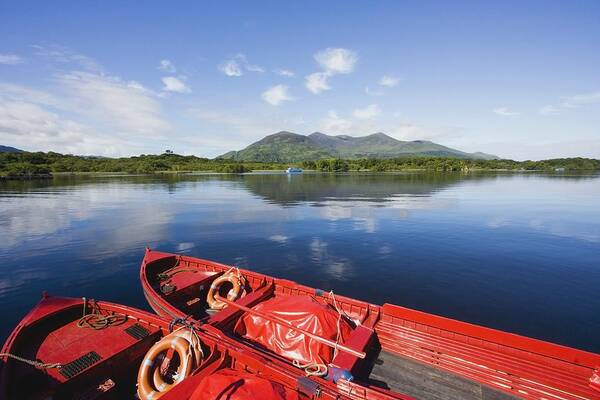 Boats Art Print featuring the photograph Killarney, County Kerry, Munster by Peter Zoeller