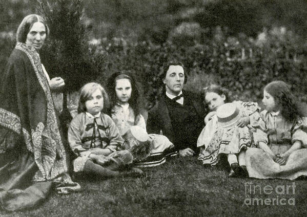 History Art Print featuring the photograph Lewis Carroll, Mrs. George Macdonald and by Photo Researchers
