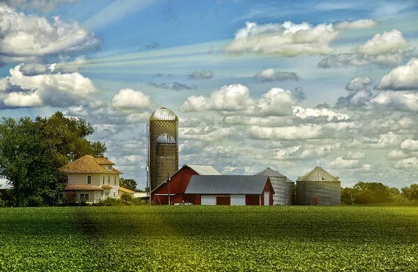 Barn Art Print featuring the photograph Light After The Storm by Bill and Linda Tiepelman