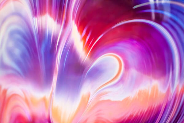 Abstract Art Print featuring the photograph Magenta Wave by Adam Pender