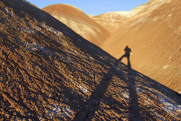 Shadow Art Print featuring the photograph Me and My Shadow - Utah by Mike McGlothlen