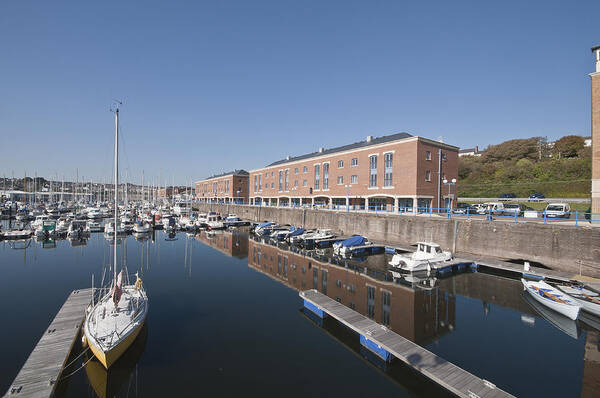 Milford Haven Marina Art Print featuring the photograph Milford Haven Marina 2 by Steve Purnell