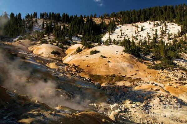 Lassen Volcanic National Park Art Print featuring the photograph Natural Steam Engine by Adam Jewell