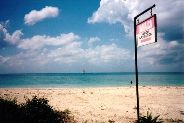 Jamaica Art Print featuring the photograph Negril Beach Jamaica by Debbie Levene