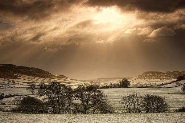 Day Art Print featuring the photograph North Yorkshire, England Sun Shining by John Short