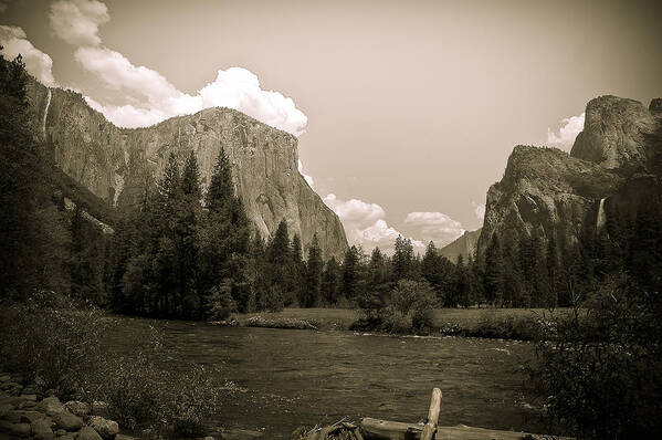 Usa Art Print featuring the photograph Nostalgic Yosemite Valley by LeeAnn McLaneGoetz McLaneGoetzStudioLLCcom