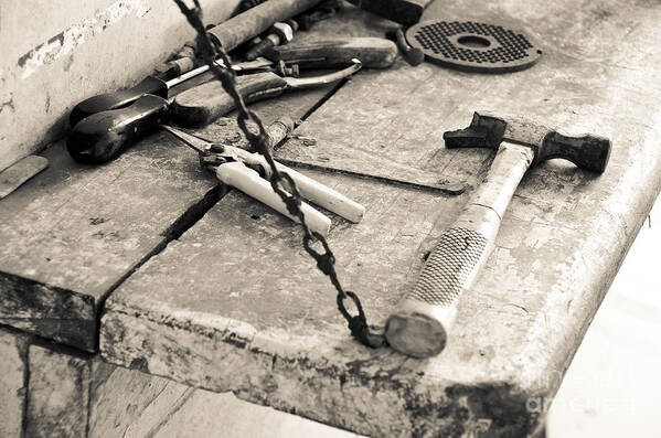 Tools Art Print featuring the photograph Old Tools by Yurix Sardinelly