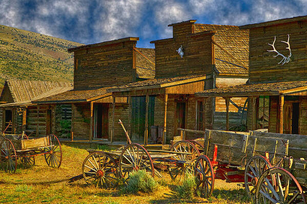 Old Town Art Print featuring the photograph Old Town Cody Wyoming by Garry Gay