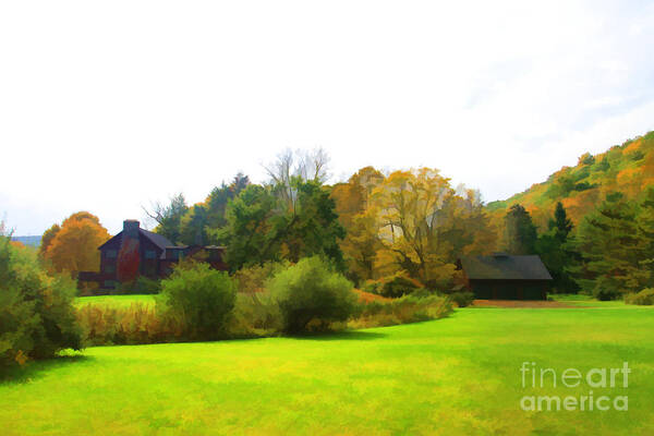 Country Home Art Print featuring the photograph On Your Way Back Home by Xine Segalas