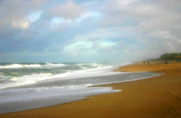 Beach Art Print featuring the photograph Painted Beach by Cindy Haggerty