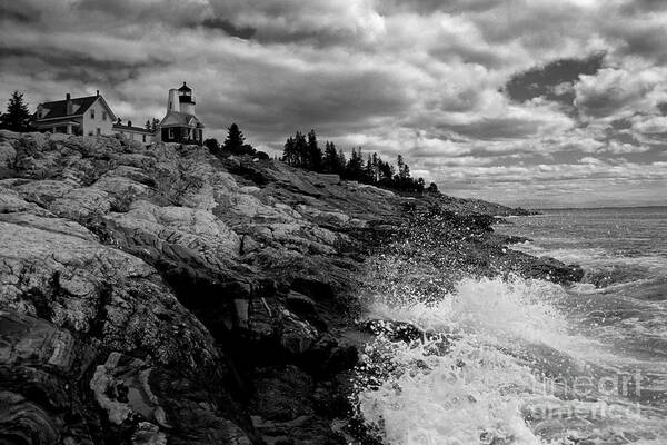 Weather Photography Art Print featuring the photograph Pemaquid Point Lighthouse by Keith Kapple