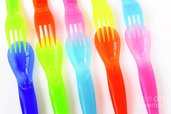 Baby Art Print featuring the photograph Plastic Cutlery by Carlos Caetano