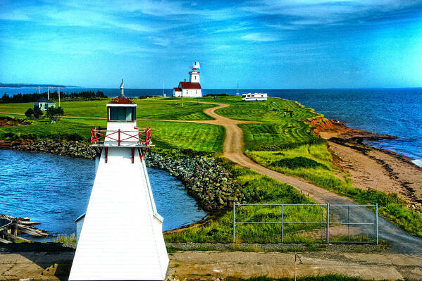 Lighthouse And Sea Art Print featuring the photograph Point Cape one by Rick Bragan