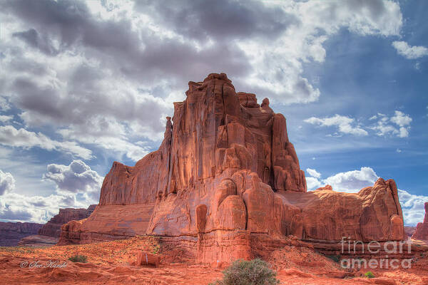 Arches National Park Art Print featuring the photograph Reaching the Sky by Sue Karski