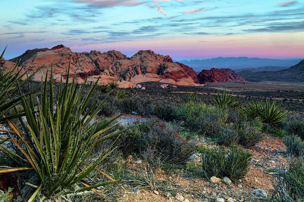 Nevada Art Print featuring the photograph Red Rock Sunset II by Rick Berk