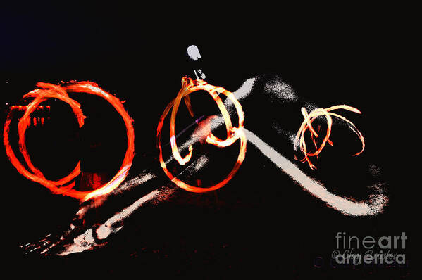 Clay Art Print featuring the photograph Burning Rings of Fire #1 by Clayton Bruster