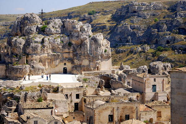 Italy Art Print featuring the photograph Rock Church Santa Maria Idris by Caroline Stella