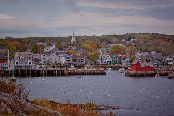 Rockport Art Print featuring the photograph Rockport Harbor by Tom Singleton