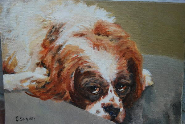 Dog Lover Art Print featuring the painting Rusty by Joyce Snyder