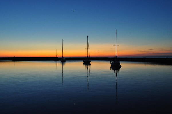 Sail Boats Art Print featuring the photograph Safe Harbor by Steve Goddard