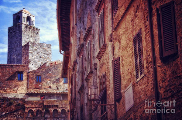 San Gimignano Art Print featuring the photograph San Gimignano Tuscany by Silvia Ganora
