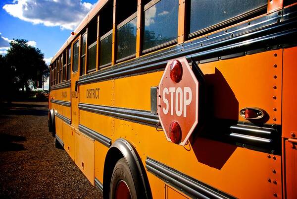 School Bus Art Print featuring the photograph School Bus by Eric Tressler