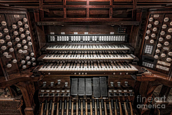 Clarence Holmes Art Print featuring the photograph Skinner Pipe Organ by Clarence Holmes