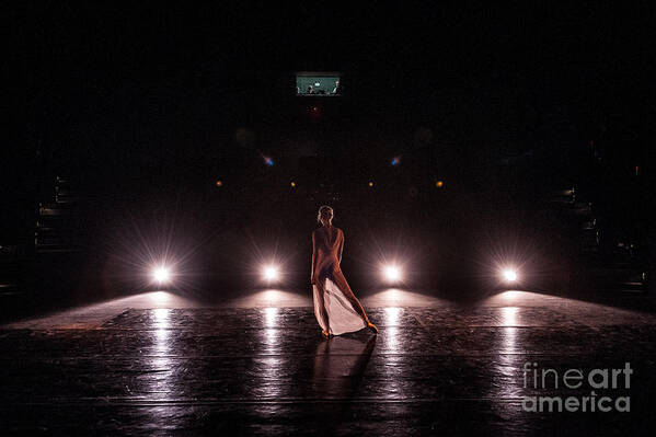 Performance Art Print featuring the photograph Solo dance performance by Scott Sawyer