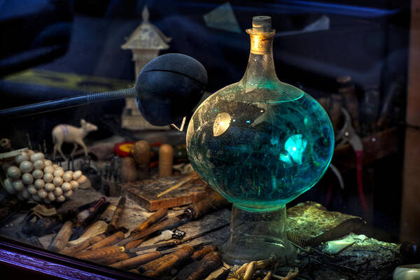 Bottle Art Print featuring the photograph Sorcerers bottle by Al Hurley