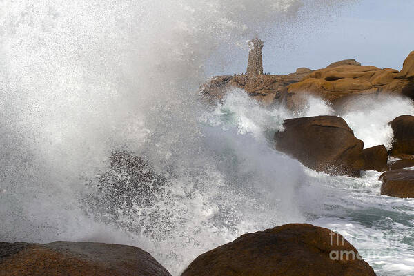 Wave Art Print featuring the photograph Spring Tide by Heiko Koehrer-Wagner