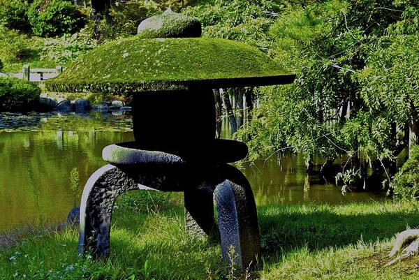 Lantern Art Print featuring the photograph Stone Lantern by Tim Ernst