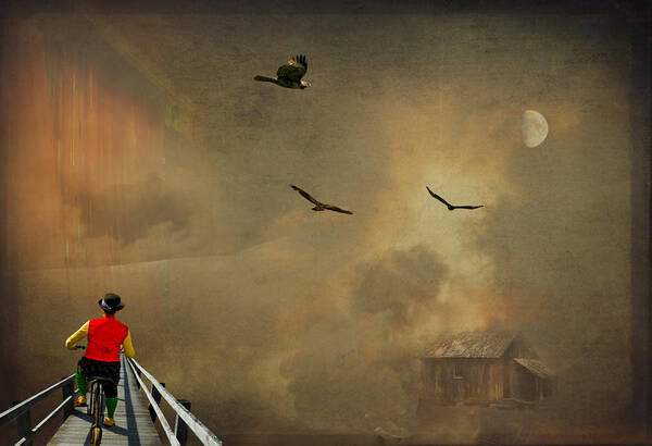 Composite Art Print featuring the photograph Storm Chaser by Dale Stillman