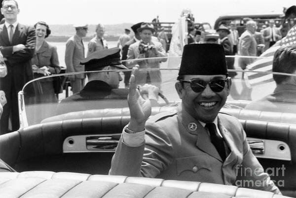 1956 Art Print featuring the photograph Sukarno (1901-1970) by Granger
