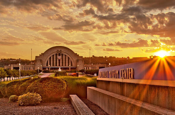 Union Art Print featuring the photograph Sunset at the terminal by Keith Allen