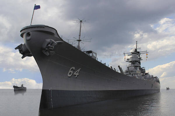 Battleship Art Print featuring the photograph The Calm Before the Storm by Mike McGlothlen