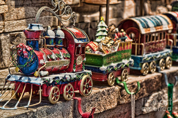 Christmas Express Art Print featuring the photograph The Christmas Express by Eddie Yerkish