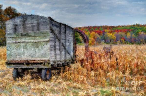 Painting Art Print featuring the photograph The Harvester by Michael Garyet